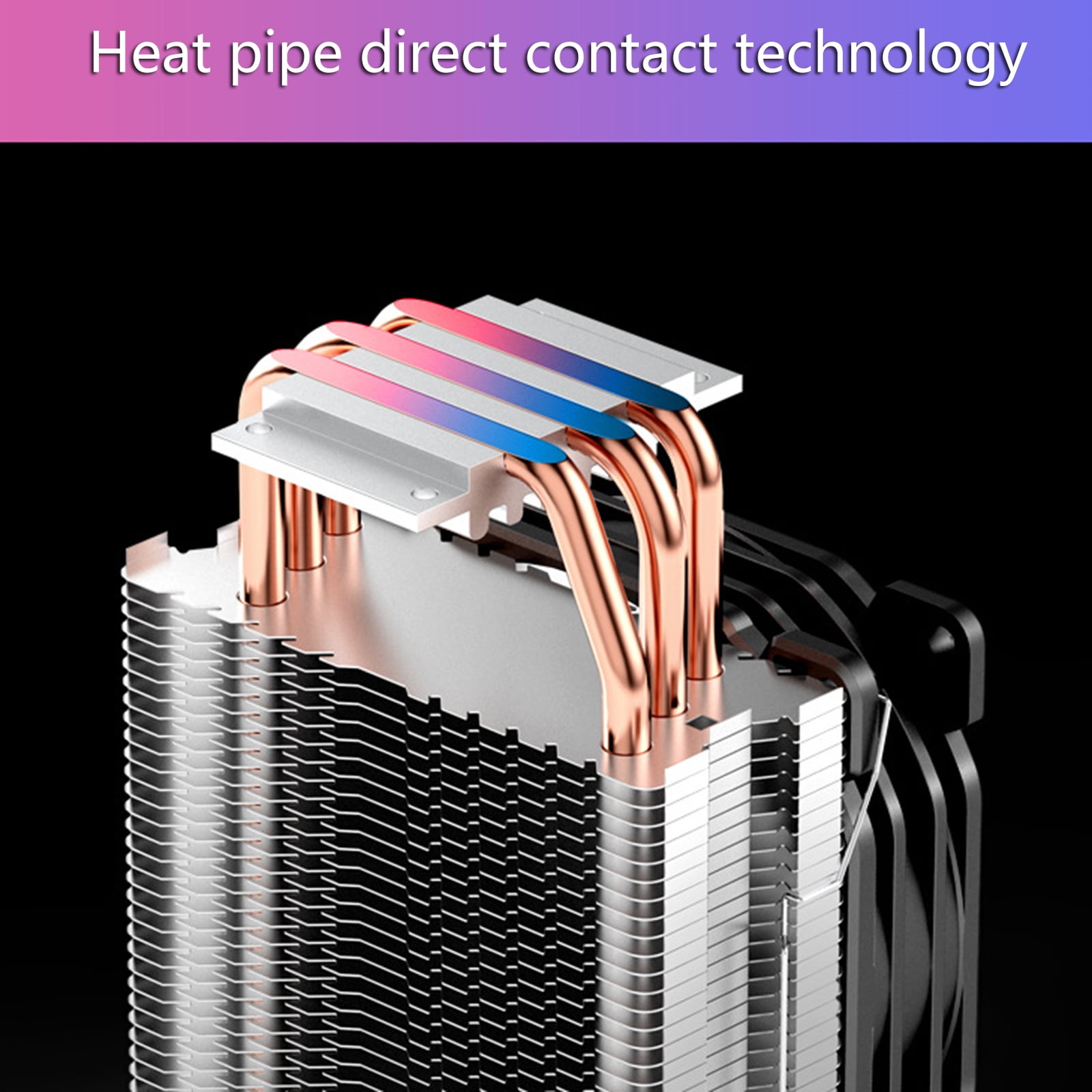CR1300 3 Heat-pipes Tower 9cm 4 Pin PC Computer Cooling CPU Cooler Fan RGB 12V PWM Radiator Heatsink for AMD/LGA 1151
