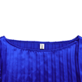 thumbnail image 4 of Élégant Plissée Manches Courtes Taille Haute Ceinture une Ligne Robe Courte (Saphir Bleu XXL) des Femmes, 4 of 4