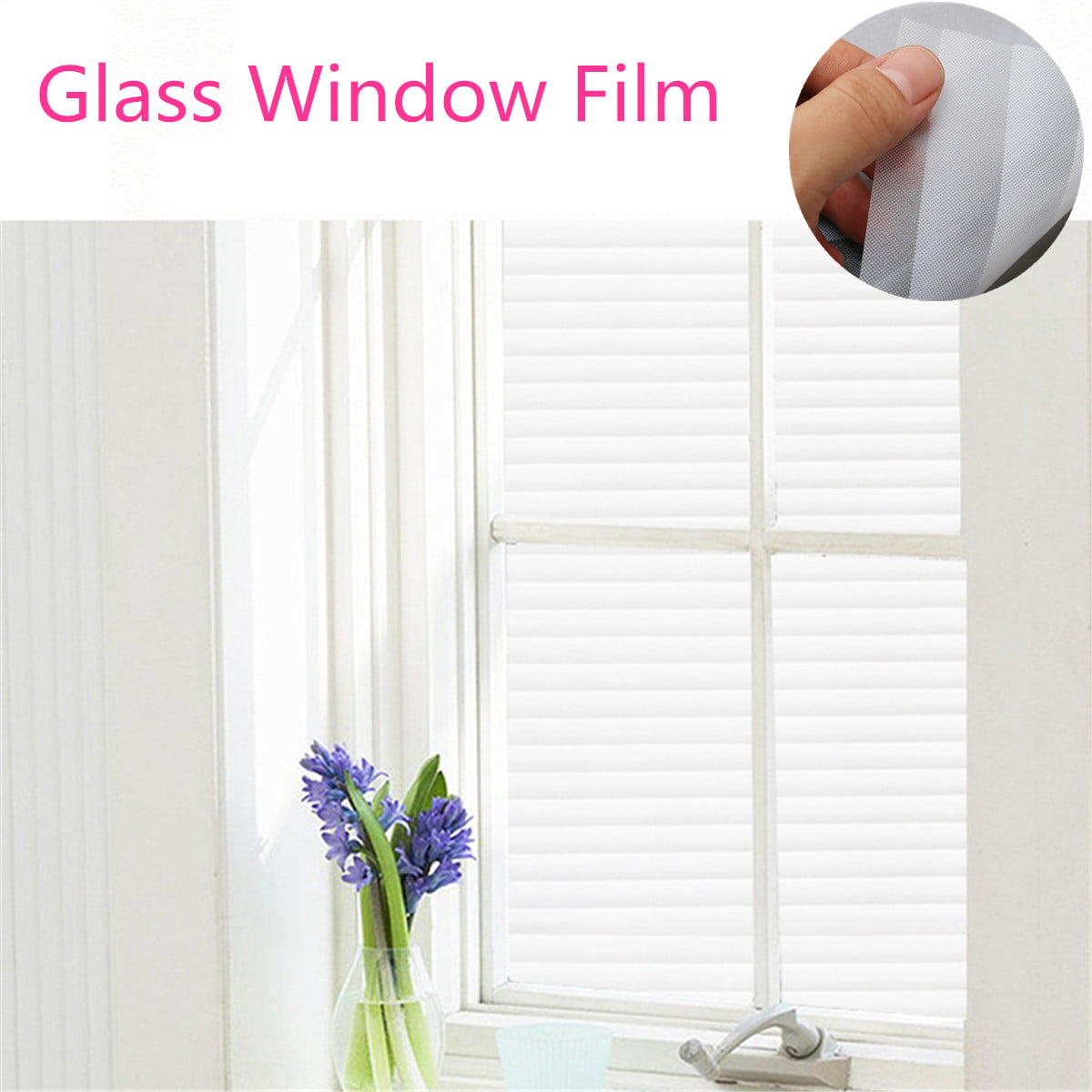 Window Film 3d View Frosted Static Cling Decorative Privacy Glass Sticker 18x79` for sale online 