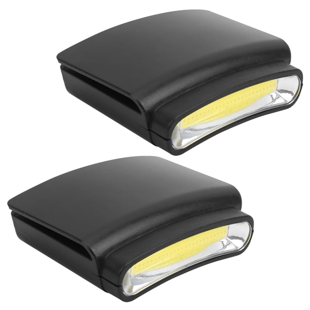 Hat Brim Light, Mini Faro de Clip de Tapa Negra, 3 Modos PVC Para Acamp de Pesca