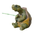thumbnail image 3 of Estatua de tortuga de pesca Figurina de animales Criense Resina Escultura Accesorios de jardín Decoración de macetas para el balcón del patio, 3 of 8