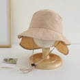 thumbnail image 2 of Gibobby Baby Sun Hat UPF 50+ Sun Protective Toddler Bucket Hat Cartoon Print Wide Brim Summer Outdoor Play Beach Hat for Boys Girls 12-18 Months 1T 2T 3T 4T 5T 6T(3-6 Years,Khaki), 2 of 8