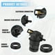 thumbnail image 3 of Coche Parabrisas Lava Motor Bomba para HONDA CIVIC - 2 uds Negro, 3 of 6