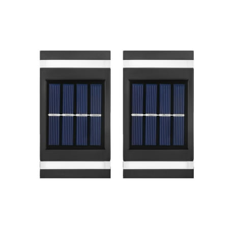 

Solar Fence Lights LED Solar Wall Lights Outdoor IP65 Waterproof 2 Pack Outdoor Wall Lamps for Backyard Garden Garage and Pathwa