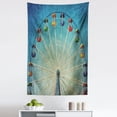 thumbnail image 1 of Vintage Tapestry, Giant Vertical Revolving Ferris Wheel Activity up Antique Entertainment Old Days Picture, Fabric Wall Hanging Decor for Bedroom Living Room Dorm, 5 Sizes, Blue, by Ambesonne, 1 of 1