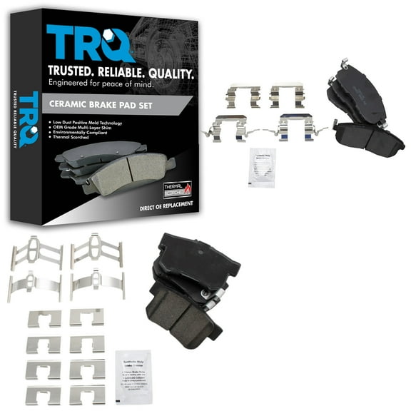 TRQ Front & Rear Ceramic Disc Brake Pad Set for Suzuki SX4 New BFA20303
