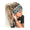 thumbnail image 2 of Headbands for Women, Wide Boho Headbands Elastic Bandana Non-Slip Sweat Fashion Headwraps Hair Bands Headwear Fit All Head Sizes for Yoga, Workout, Sports, Running 4Pcs, 2 of 5