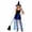 Sky Blue, variant on Witch Costume for Women, Black and Blue Short Dress with Sheer Overlay, Adult Halloween Outfit for Costume Party and Stage Performance, Black and Blue, Size L