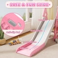 thumbnail image 2 of KORIMEFA 4-in-1 Kids Slide and Swing Set, Indoor and Outdoor Playground Toddlers 1-4 Years, Includes Slide, Swing, Basketball Hoop, and Climber, 2 of 8