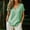 #0503-Green, variant on Neewe Women Cotton Linen Plain Casual Long Sleeve V Neck Sweatshirts Comfy Loose Fit Lightweight Pullover Tops