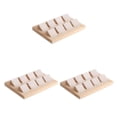 thumbnail image 1 of Maytalsory Rustic Wood Earring Card Holder with Tray for Jewelry Display Showcasing Collection 8 Pair Cream 3Set, 1 of 6