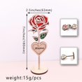 thumbnail image 3 of Mother's Day Wooden Rose Ornament Adds a Touch of Beauty and Sophistication Ornament for Home Car Office Decoration, 3 of 3