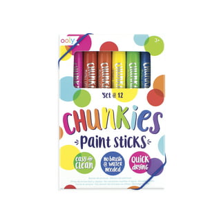 OOLY Chunkies Twistable Tempera Paint Sticks For Kids, No Mess Kids Art  Supplies for Kids 4-6, Mess Free Coloring for Toddlers, Classroom Supplies  for