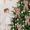 thumbnail image 1 of Wreath Bow Christmas Tree Large Truck Red Black Checkered Burlap Wired Bow For Gifts Stairs Doors Indoor And Outdoor Wall Decorations To Increase Festival Atmosphere 11.81*19.69""-C /2PCS, 1 of 9