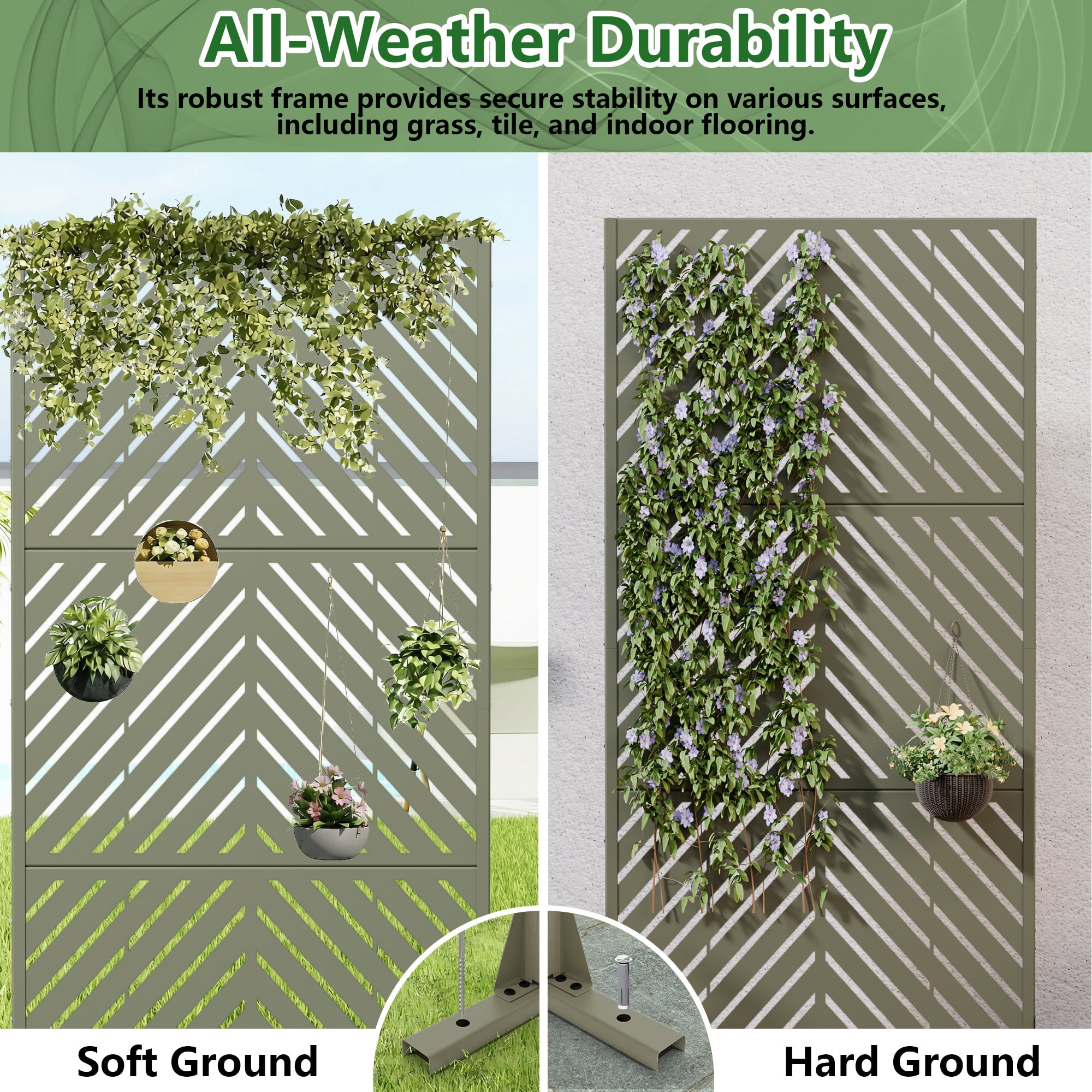 Privacy Metal Screen Fence Panel