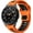 Orange+Black, variant on Sport Silicone Band Compatible with Samsung Galaxy Watch 7/6/5/4 Band 40mm 44mm,Galaxy Watch FE Bands 40mm Galaxy Watch 6/4 classic 20mm Bands 47mm 43mm 46mm 42mm/Galaxy Watch 5 pro Band 45mm