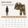 thumbnail image 6 of Disketp Pajamas Set Long Sleeve Sleepwear Womens Button Down Nightwear Pj Sets-Golden Glitter Butterflies, 6 of 9