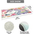 thumbnail image 3 of SKYSONIC Watercolor Unicorn Kitchen Mats 20"x39" Absorbent Non Slip Runner Rug Machine Washable Kitchen Floor Mat for Home Bathroom Door, 3 of 7