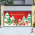 thumbnail image 5 of PRETXORVE Christmas Decorations, Christmas Decor, Garage Garage Festive Scene Door Party Background, 5 of 6