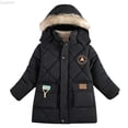 thumbnail image 2 of Liyamei Kids Hooded Padded Jacket with Zipper for Winter Warm Fashion Coat Size 3-4 Years, 2 of 5