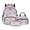 Pink-Butterfly, variant on Kuiaobaty Lemon Print 3 Pcs Backpack and Lunch Box Set for Girls Boys Multi Pockets Lunch Bag and Bookbag with Bottle Holder Lightweight Backpack and Pencil Bags Set for School Picnic