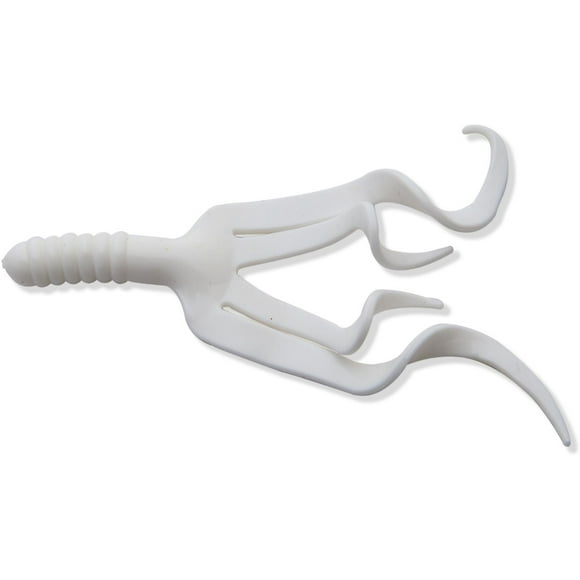 Mister Twister SDT7M 1 Split Double Tail, White 4", Split Double Tail, White