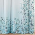 thumbnail image 5 of Style Quarters Shower Curtains for Bathroom Leaf Shower Curtain Leah Gray/Blue/Green and White Leaves Shower Curtain, 5 of 5