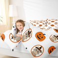 thumbnail image 3 of Feelyou Cartoon Pumpkin Twin Comforter Sets, Happy Halloween Witch Cat Bedding Set, White Orange, Halloween Reversible, 2-Piece, 1 Comforter and 2 Pillowcases, 3 of 7