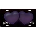 thumbnail image 2 of Double Hearts Purple Ribbon Airbrush License Plate Free Names on  Air Brush, 2 of 2