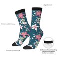 thumbnail image 4 of Rocae Lilies Flowers for Adult Socks Casual Athletic Stretchy Loose Socks for Women Men Non-Slip Middle Tube Socks, 4 of 6