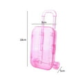 thumbnail image 1 of Dalazy Mini Trunk Plastic 18cm Doll Luggage Case Travel Suitcase Trolley Doll Accessories Kids Toy, 1 of 9