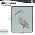 thumbnail image 4 of Stupell Industries Tropical Coastal Heron Muted Blue Black Framed Giclee Art, 11 x 14, by Julie DeRice, 4 of 8