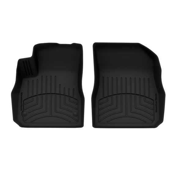 WeatherTech FloorLiner HP Custom Fit Floor Mats compatible with 2016-2025 Chevrolet Malibu - 1st Row (Driver & Passenger), Black