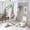style-11, variant on Watercolor Construction Excavator Shower Curtain 4 Piece Sets Shower Curtain and Rugs Shower Curtain Set Excavator Waterproof Personality Pattern Bath Curtains for Bathtub Decor