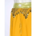 thumbnail image 6 of Jhaoyu Womens Belly Dance Pants Baggy Harem Pants Indian Dance Costume Trousers Halloween Cosplay Yellow One Size, 6 of 8