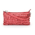 thumbnail image 2 of Field of Flowers Leather Handbag - Red, 2 of 3