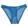 thumbnail image 5 of UAYOTSE Women Floral Lace Panties Sexy Hipster Underwear V-Shape Waistband Tangas,M Blue, 5 of 5
