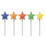 CC Christmas Decor Color Changing LED Star Outdoor Pathway Marker Lawn Stakes - 17.5" - Set of 6