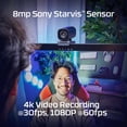 thumbnail image 2 of Cámara web HyperX Vision S 4K Video 30 fps Sony Starvis 8 MP, 2 of 9