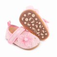 thumbnail image 2 of Yoyauz Baby Girl Mary Jane Shoes Anti Slip Rubber Sole Ballet Slippers Princess Dress Wedding Shoes Newborn Kids Shoes Toddler Shoes（0-12 Month）, 2 of 8