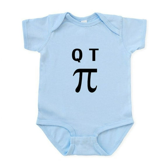 CafePress - QT Pi Cutie Pie Body Suit - Baby Light Bodysuit, Size Newborn - 24 Months