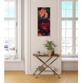 thumbnail image 7 of Kate and Laurel Sylvie Dark Academia Floral in Rich Jewel Tones Framed Canvas Wall Art by The Creative Bunch Studio, 18x40 Bright Gold, Modern Colorful Flower Art for Wall, 7 of 7