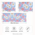 thumbnail image 2 of Yayeee Pillowcase Standard Size Set of 2 Satin Wrinkle Resistant Pillow Case, Pink Daisy, 2 of 8