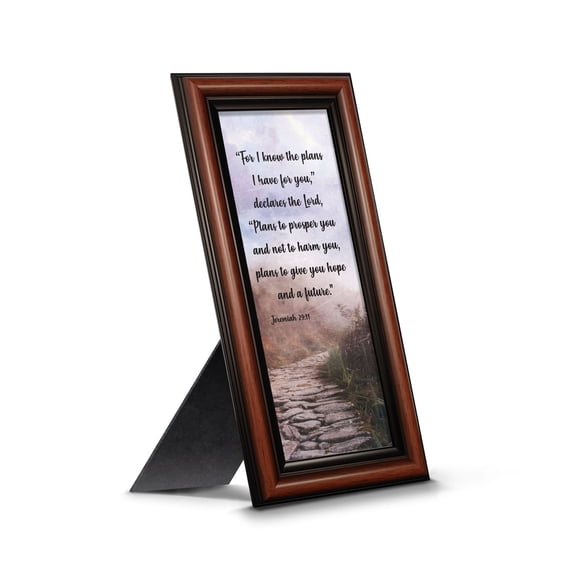 Jeremiah 29:11 "For I Know the Plans I Have For You" Christian Art Gifts, Religious Wall Decor, Pastor or Graduation Gift, Bible Scripture Wall Art, 7442W