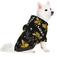 thumbnail image 3 of Bingfone Hohey Bee Golden Embroidery Dog Clothes Hoodie, Pet Winter Coat,Puppy Sweatshirts For Small Dogs Boy Girl,Suitable For All Breeds-X-Small, 3 of 9