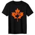 thumbnail image 3 of T-Shirt pour Homme à Imprimé de Lettres Feuille d'Érable du Canada, Confortable, d'Été, à Manches Courtes, pour Extérieur et Intérieur, Tenue Décontractée, 3 of 5