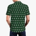 thumbnail image 6 of Salouo Green Buffalo Plaid Merry Christmas for Men's Short Sleeve Polo Shirts,Polo Shirts for Men Performance Short Sleeve Golf Shirt Athletic Casual Collared T-Shirt-4X-Large, 6 of 8