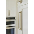 thumbnail image 2 of Amerock Ladera 8-13/16 inch (224mm) Center-to-Center Rectangle Golden Champagne Cabinet Pull Backplate, 2 of 5