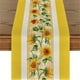 thumbnail image 4 of Xihbxyly Mantel de Girasoles, Funda de Lino con Vibrante Diseño Floral, Tela Resistente a Las Manchas, Varios Tamaños, Decoración para Comedores y Reuniones Familiares, Fácil de Limpiar., 4 of 7