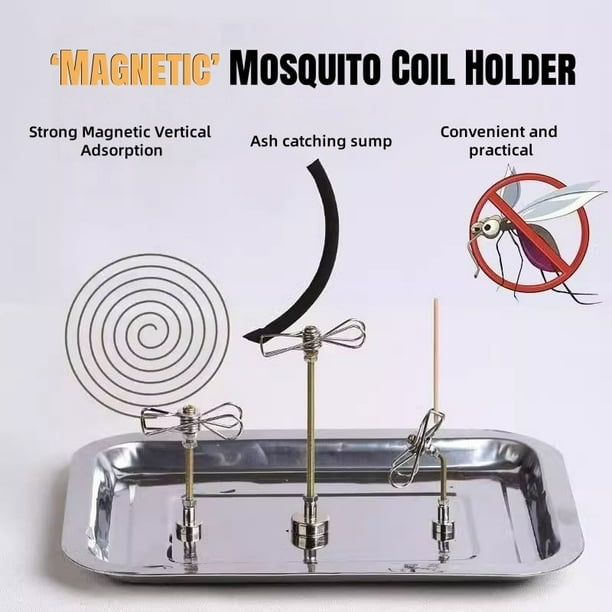 Potente soporte magnético para bobina antimosquitos Soporte magnético para bobina antimosquitos sin placas inferiores